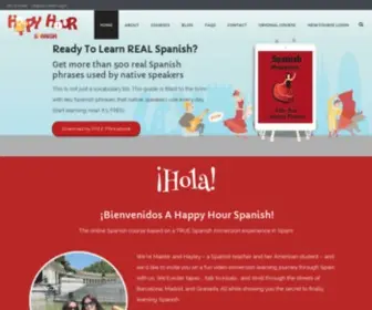 Happyhourspanish.com(Happy Hour Spanish) Screenshot