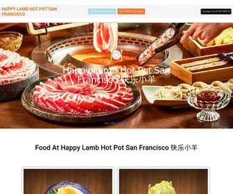 Happylambhotpotsf.com(Happy Lamb Hot Pot San Francisco 快乐小羊) Screenshot