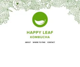 Happyleafkombucha.com(Happy Leaf Kombucha) Screenshot