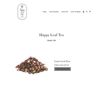 Happyleaftea.com(Create an Ecommerce Website and Sell Online) Screenshot