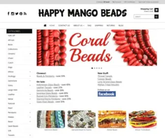 Happymangobeads.com(Happy Mango Beads) Screenshot