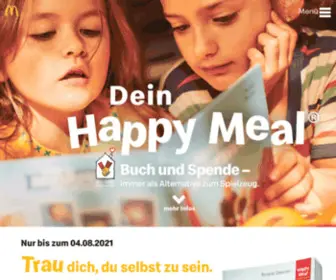 Happymeal.de(Das Happy Meal gibt’s immer mit einem Buch als Alternative zum Spielzeug. Das Beste) Screenshot