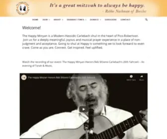 Happyminyan.org(It’s a great mitzvah to always be happy) Screenshot