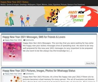 Happynewyear2021Status.com(Happy New Year 2022 Status) Screenshot