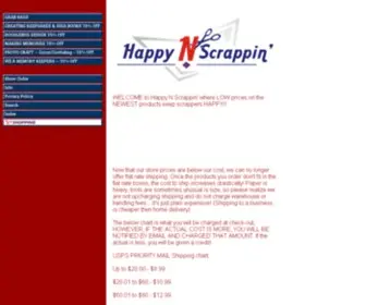 Happynscrappin.com(Happy N Scrappin scrapbooking supplies) Screenshot