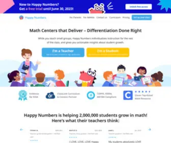 Happynumbers.com(Math Centers that Deliver) Screenshot