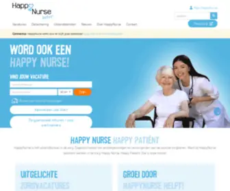 Happynurse.nl(Vacatures verpleegkundige) Screenshot