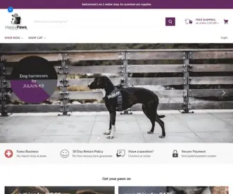 Happypaws.ch(Switzerland's ultimate online pet supplies shop for cats & dogs) Screenshot