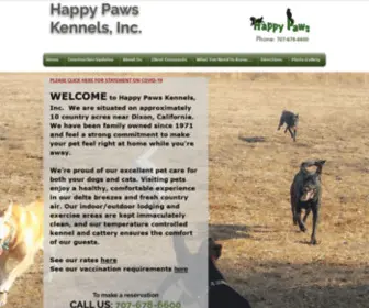 Happypawskennels.com(Happy Paws Kennel) Screenshot