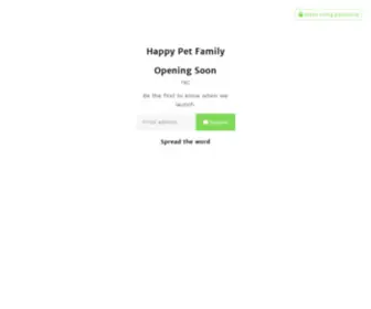 Happypetfamily.com(Happy Pet Family) Screenshot