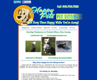 Happypetsps.com(Happy Pets Pet Sitting Service) Screenshot