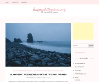 Happyphilippines.org(Your Travel Guide to the Philippines) Screenshot