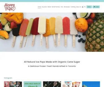 Happypops.ca(Ice Pops) Screenshot