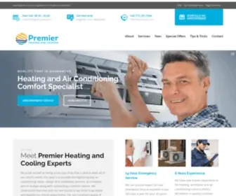 Happypremier.com(Premier Heating and Cooling) Screenshot