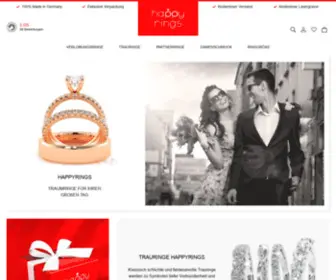 Happyrings.de(Eheringe und Hochzeitsringe online) Screenshot