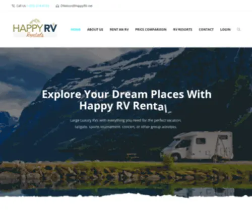 Happyrv.net(Luxury RV Rentals) Screenshot