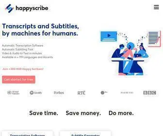 Happyscribe.com(Happy Scribe) Screenshot