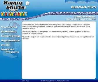 Happyshirts.com(Happy Shirts Custom Merchandise Printing) Screenshot