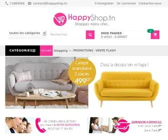 Happyshop.tn(Le plus grand choix de produits aux meilleurs prix en tunisie) Screenshot