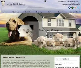 Happytailskannel.com(Dog boarding delhi) Screenshot