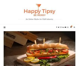 Happytipsy.in(An Online Media for Food and Beverage Industry) Screenshot