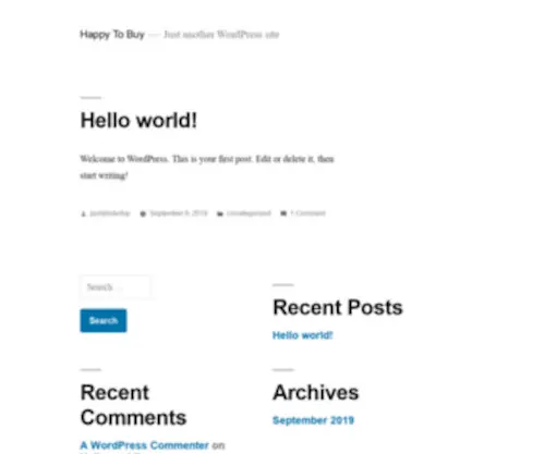 Happytobuy.top(Just another WordPress site) Screenshot