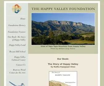 Happyvalleyfdn.org(The Happy Valley Foundation) Screenshot