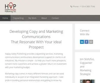 Happyvalleypublishing.com(Copywriting and Marketing Strategy) Screenshot