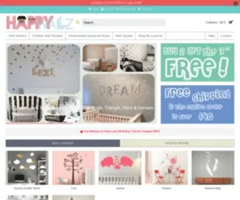 Happywallz.com.au(Wall Stickers Australia) Screenshot