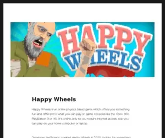 Happywheels.org.uk(Play Happy Wheels Online Today For Free) Screenshot