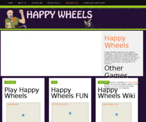Happywheels123.com(HAPPY WHEELS) Screenshot