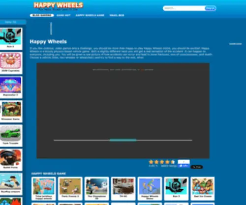 Happywheelsy8.com(Happy Wheels) Screenshot