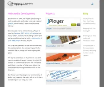 Happyworm.com(Web Media Development) Screenshot