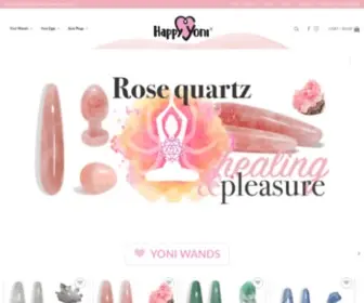 Happyyoni.com(Natural healing & pleasure with luxury yoni eggs and yoni wands. The Yoni Wand) Screenshot