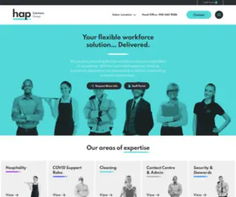 Haprecruitment.com(Hap Solutions Group) Screenshot