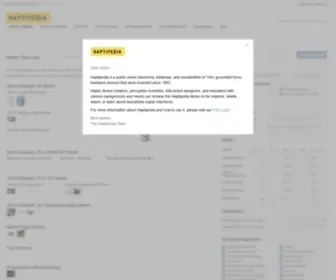 Haptipedia.org(Haptipedia) Screenshot