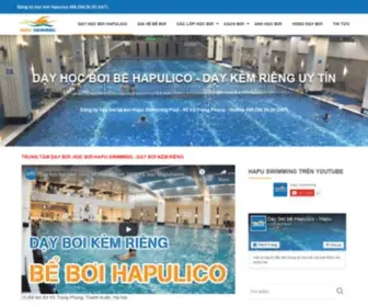 Hapuswimming.com(Học bơi bể Hapulico) Screenshot