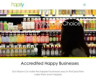 Hapzly.com(Make a happier choice) Screenshot