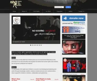HaqCrc.org(HAQ Centre for Child Rights (HAQCRC)) Screenshot