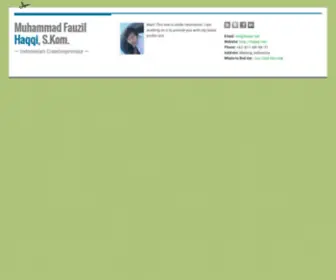 HaqQi.net(A Personal (Online) Curriculum Vitae) Screenshot