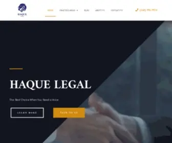 Haquelegal.com(Best Law Firm in USA Our firm) Screenshot