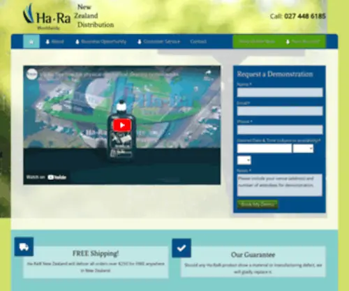 Hara.co.nz(Ha-Ra® NZ for Environmentally Friendly Cleaning Products) Screenshot