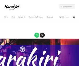 Harakiriclothing.com(HARAKIRI) Screenshot