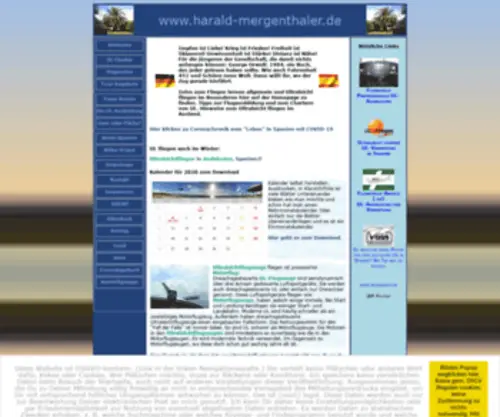 Harald-Mergenthaler.de(Ultraleicht Flugzeuge (UL)) Screenshot