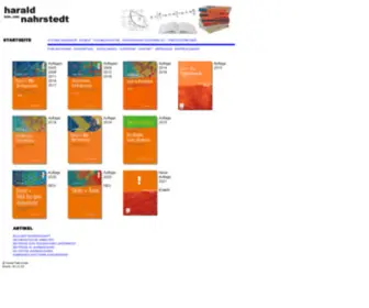 Harald-Nahrstedt.de(Harald Nahrstedt Ingenieur Fachbuchautor Hochschuldozent) Screenshot