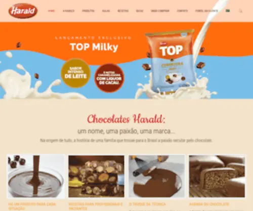 Harald.com.br(Chocolates e coberturas para uma receita mais profissa) Screenshot
