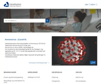 Haraldsplass.no(Haraldsplass diakonale sykehus) Screenshot