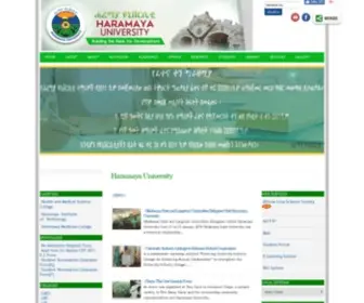 Haramaya.edu.et(Haramaya University) Screenshot