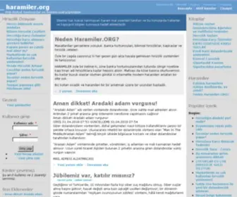 Haramiler.org(My WordPress Blog) Screenshot