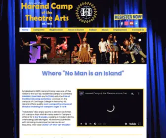 Harandcamp.com(Harand Theatre Camp) Screenshot